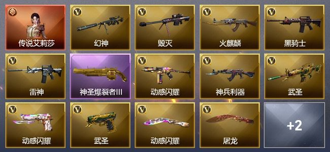 穿越火线（CF）1传说角色 1传说武器 1王者武器 20V武器 3V角色 4皮肤 可排位