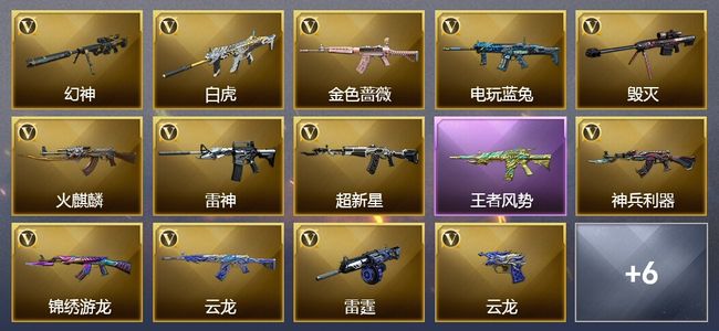 穿越火线（CF）1王者武器 38V武器 1V角色 9皮肤 可排位