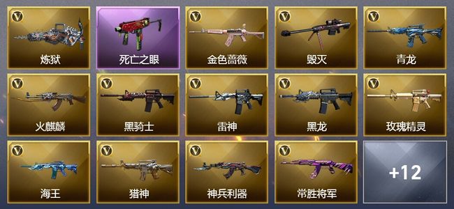 穿越火线（CF）4王者武器 43V武器 4V角色 4皮肤 可排位