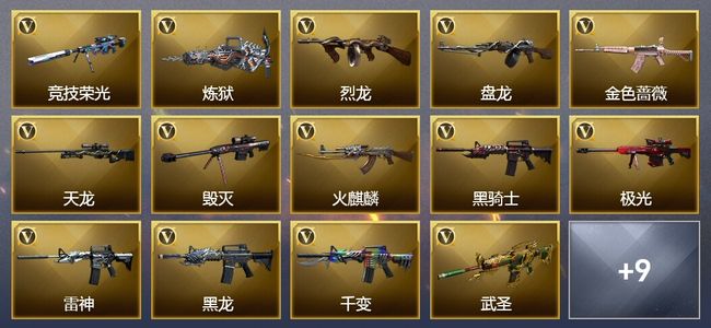 穿越火线（CF）2王者武器 52V武器 4皮肤 可排位