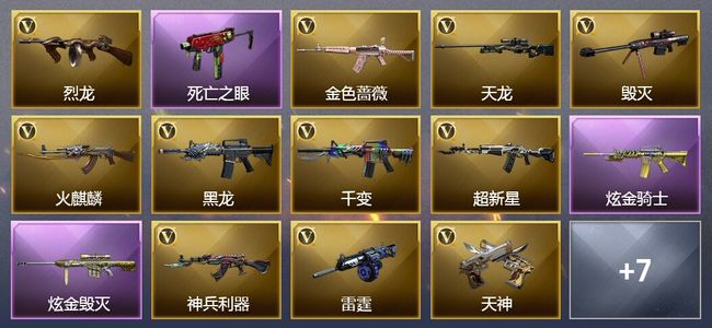 穿越火线（CF）2炫金武器 26V武器 2皮肤 可排位