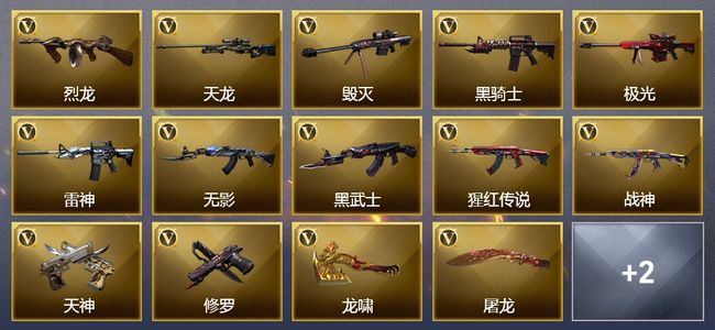 穿越火线（CF）3王者武器 32V武器 2V角色 9皮肤 可排位