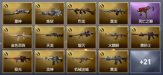 穿越火线（CF）8王者武器 1炫金武器 47V武器 3V角色 6皮肤 可排位