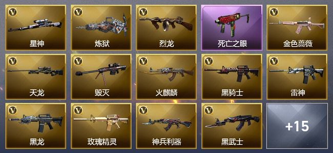穿越火线（CF）6王者武器 56V武器 7V角色 5皮肤 可排位