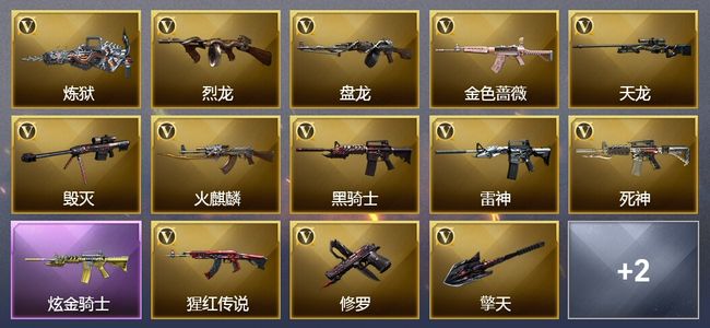 穿越火线（CF）1炫金武器 30V武器 1V角色 1皮肤 可排位