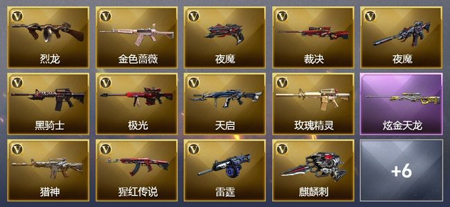 穿越火线（CF）2王者武器 1炫金武器 48V武器 3V角色 可排位