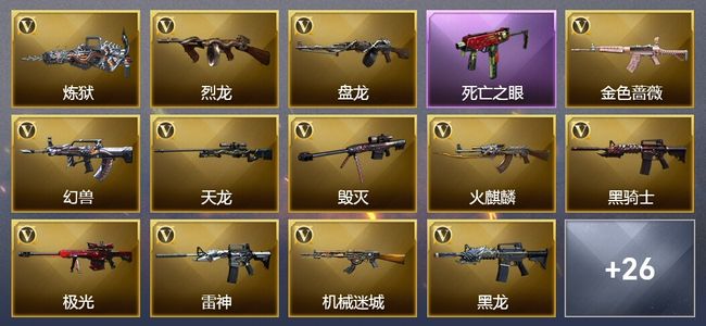 穿越火线（CF）9王者武器 3炫金武器 85V武器 3V角色 4皮肤 可排位