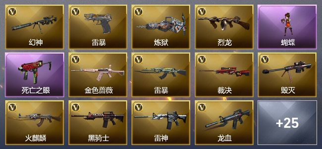穿越火线（CF）11王者武器 1炫金武器 80V武器 3V角色 5皮肤 可排位