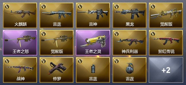 穿越火线（CF）4王者武器 45V武器 3V角色 8皮肤 可排位