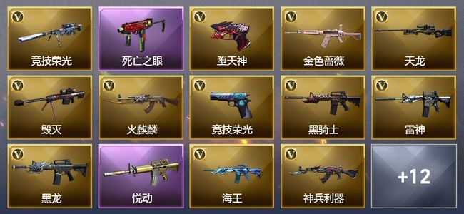 穿越火线（CF）2王者武器 42V武器 4V角色 8皮肤 可排位