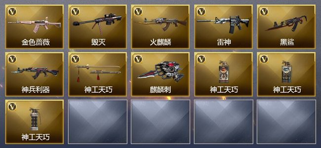 穿越火线（CF）15V武器 5V角色 1皮肤 可排位