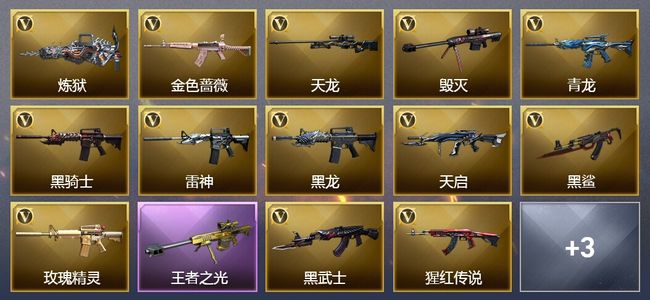 穿越火线（CF）2王者武器 24V武器 7V角色 4皮肤 可排位