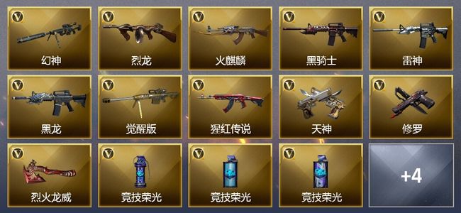 穿越火线（CF）1王者武器 19V武器 12V角色 3皮肤 可排位