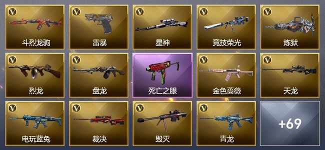 穿越火线（CF）10王者武器 4炫金武器 110V武器 22V角色 26皮肤 可排位