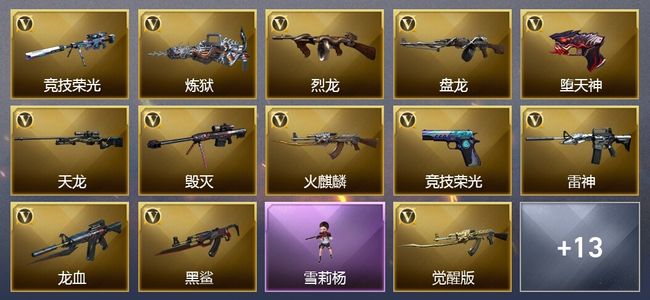 穿越火线（CF）3王者武器 48V武器 12V角色 3皮肤 可排位