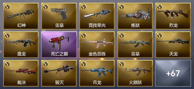 穿越火线（CF）0传说角色 0传说武器 4王者武器 6炫金武器 121V武器 27V角色 12皮肤 可排位 无