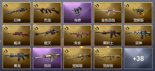 穿越火线（CF）0传说角色 0传说武器 8王者武器 3炫金武器 50V武器 30V角色 14皮肤 可排位 无