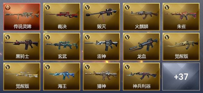 穿越火线（CF）0传说角色 2传说武器 1王者武器 0炫金武器 33V武器 41V角色 10皮肤 可排位 新锐