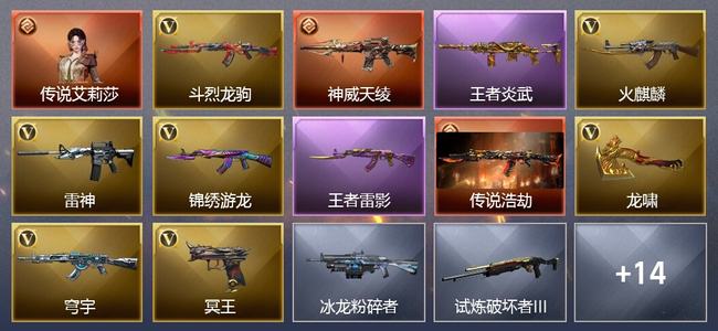 穿越火线（CF）1传说角色 2传说武器 2王者武器 0炫金武器 24V武器 28V角色 3皮肤 可排位 新锐