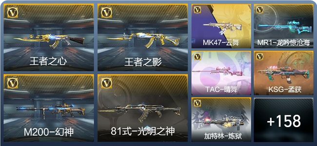 穿越火线：枪战王者V3 6王者武器 176英雄武器 4英雄角色 339万化 枪圣