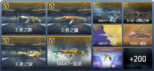 穿越火线：枪战王者V7 19王者武器 209英雄武器 7英雄角色 443万化 专家S