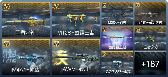 穿越火线：枪战王者V5 10王者武器 249英雄武器 5英雄角色 410万化 枪神