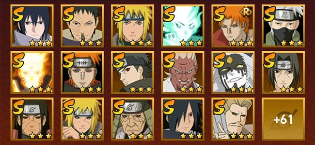 火影忍者V13 30S忍 48A忍 245忍 3832S碎片 24通灵 1000W战力 前500名 中忍