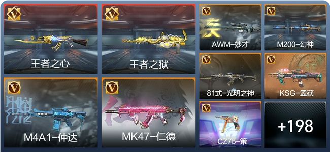 穿越火线：枪战王者V1 炫闪8王者 207英雄武器 5英雄角色 347万化 枪王