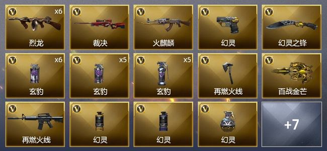 穿越火线（CF）36V武器 1V角色 1皮肤 可排位 传奇