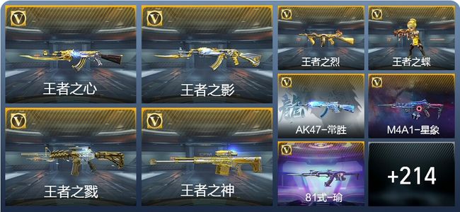 穿越火线：枪战王者V8 12王者武器 250英雄武器 9英雄角色 535万化 枪圣