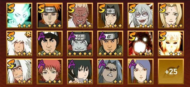 火影忍者V10 11S忍 31A忍 127忍 1596S碎片 16通灵 700W战力 前500名 暗部