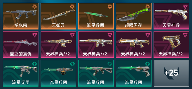 无畏契约4橙皮 6紫皮 39皮肤 12610皮肤总价值 595已用源晶 青铜