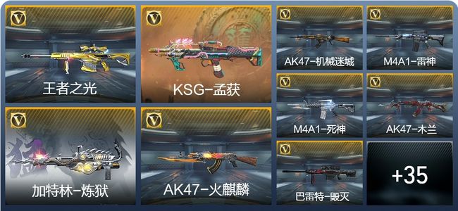 穿越火线：枪战王者V3 1王者武器 68英雄武器 1英雄角色 144万化 精英