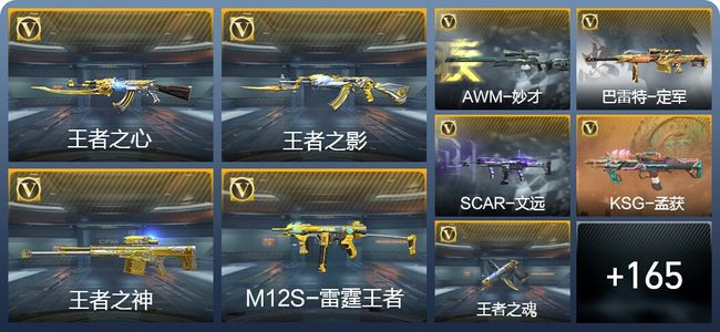 穿越火线：枪战王者9王者武器 175英雄武器 5英雄角色 226万化 枪皇S