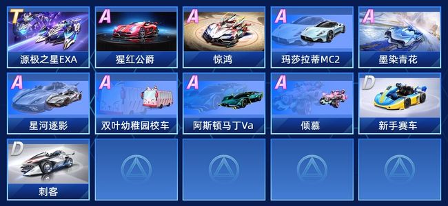 QQ飞车手游V7 1永久T车 8永久A车 11永久赛车 4宠物 男号 铂金