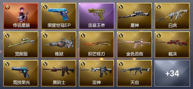 穿越火线（CF）1传说角色 4王者武器 35V武器 10V角色 18皮肤 可排位 传奇