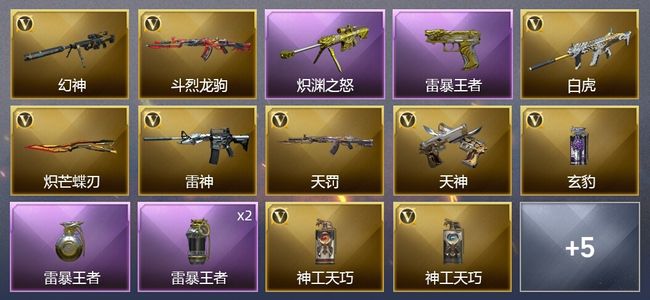 穿越火线（CF）4王者武器 11V武器 1V角色 2皮肤 可排位 枪王