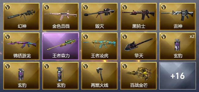 穿越火线（CF）1王者武器 24V武器 3V角色 5皮肤 可排位 传奇