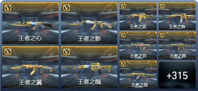 穿越火线：枪战王者V9 44王者武器 324英雄武器 15英雄角色 509万化 传奇