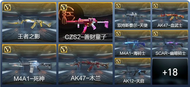 穿越火线：枪战王者3王者武器 27英雄武器 1英雄角色 20万化 专家S