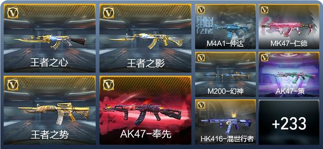 穿越火线：枪战王者V8 19王者武器 277英雄武器 5英雄角色 377万化 枪圣