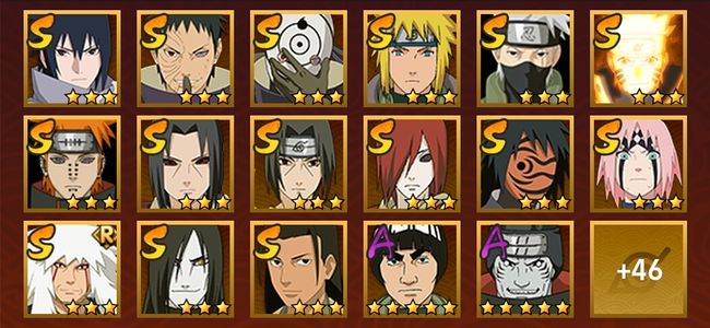 火影忍者V11 20S忍 43A忍 184忍 2555S碎片 23通灵 800W战力 前500名 上忍