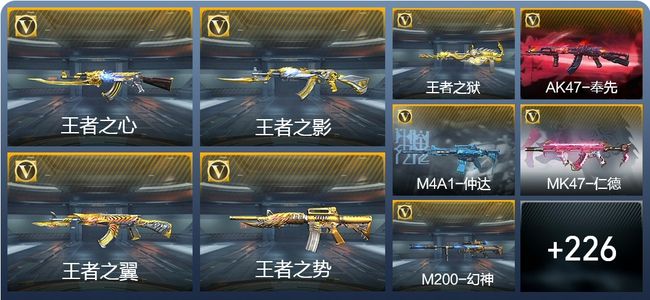 穿越火线：枪战王者V7 19王者武器 238英雄武器 4英雄角色 602万化 专家S