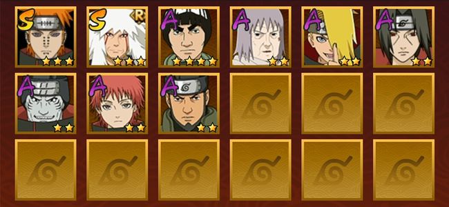 火影忍者2S忍 7A忍 52忍 347S碎片 12通灵 300W战力 前1000名 见习