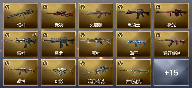 穿越火线（CF）25V武器 5V角色 12皮肤 可排位 新锐