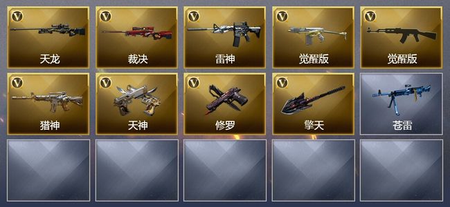 穿越火线（CF）9V武器 1皮肤 可排位 大师