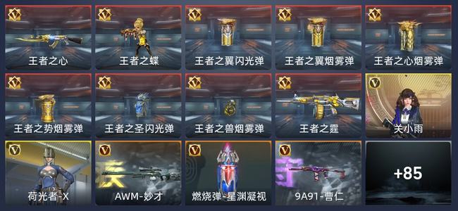 穿越火线：枪战王者V2 9王者 98英雄武器 2英雄角色 133万化 传奇