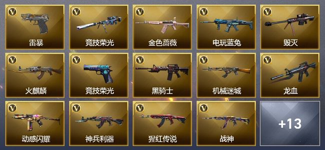 穿越火线（CF）39V武器 1V角色 5皮肤 可排位 新锐