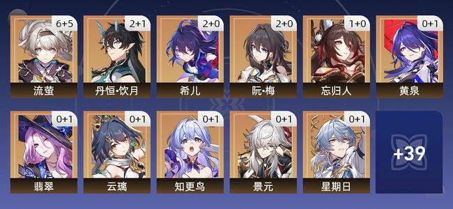 崩坏：星穹铁道79黄 50角色黄 29光锥黄 28五星角色 17五星光锥 70级 女主