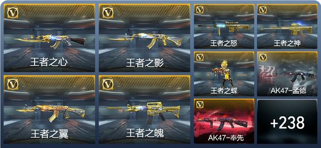 穿越火线：枪战王者V8 19王者武器 275英雄武器 8英雄角色 602万化 枪神